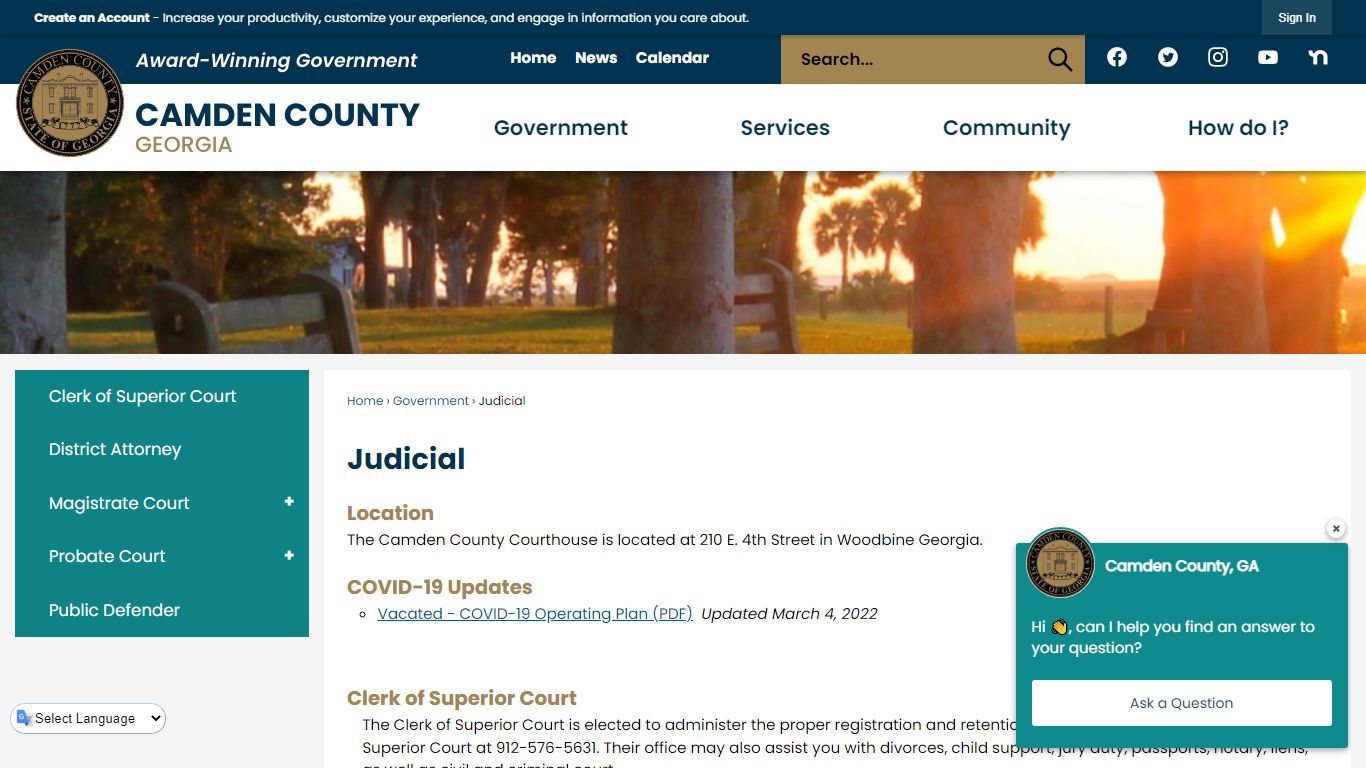 Judicial | Camden County, GA - Official Website